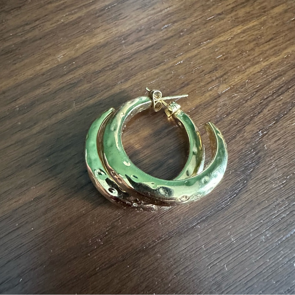 Shiny Gold Hoops